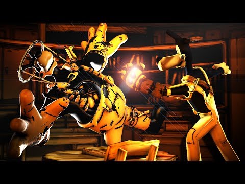 BENDY CHAPTER 4 BORIS vs BRUTE BORIS INK  GAUNTLET FUSION SAMMY LIBRARY ANIMATION COMPILATION 😂😅