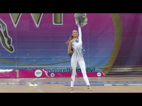 Majorettes JES TEAM JESENÍK/ SOLO pompon seniors,  Zadar 2023 Majorette World Championship