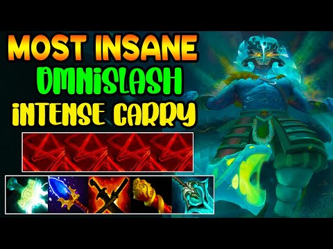 MOST INSANE OMNISLASH - INTENSE CARRY - FULL TEAM FIGHT - DOTA 2 GAMEPLAY