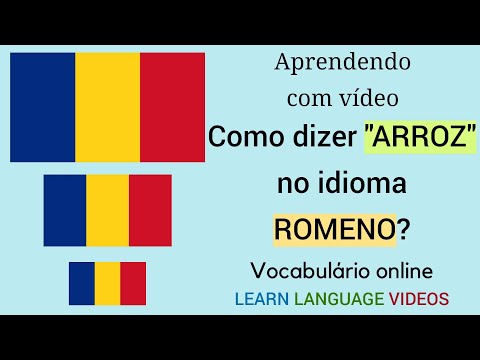 Como se diz: "ARROZ" no idioma ROMENO? | Educação | Língua romena |  Aprender online.