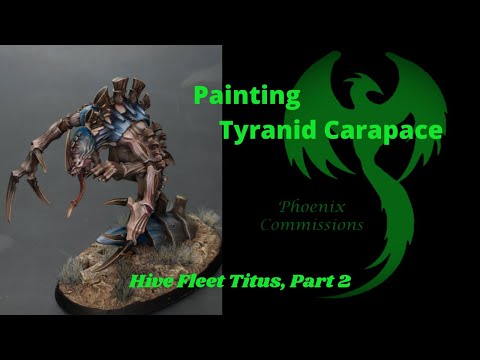 How to paint a Tyranids Carapace and brain for Warhammer 40k