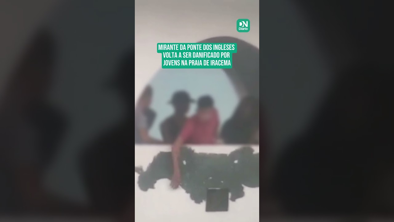 Imagem da notícia Mirante da Ponte dos Ingleses volta a ser danificado por jovens na Praia de Iracema