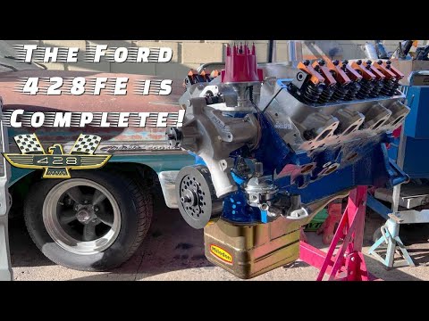 Ford 428 FE Build Part 8: Edelbrock RPM Intake, Milodon Deep Sump Pan and Completing the 428!