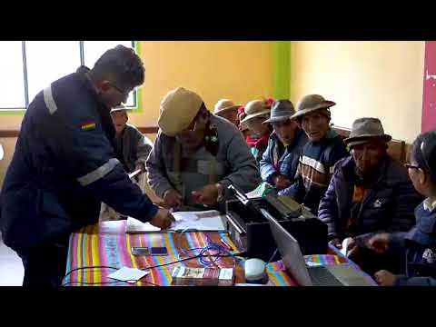 Registro de adultos mayores en Charazani
