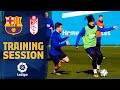 Saturday’s workout before the match against Granada