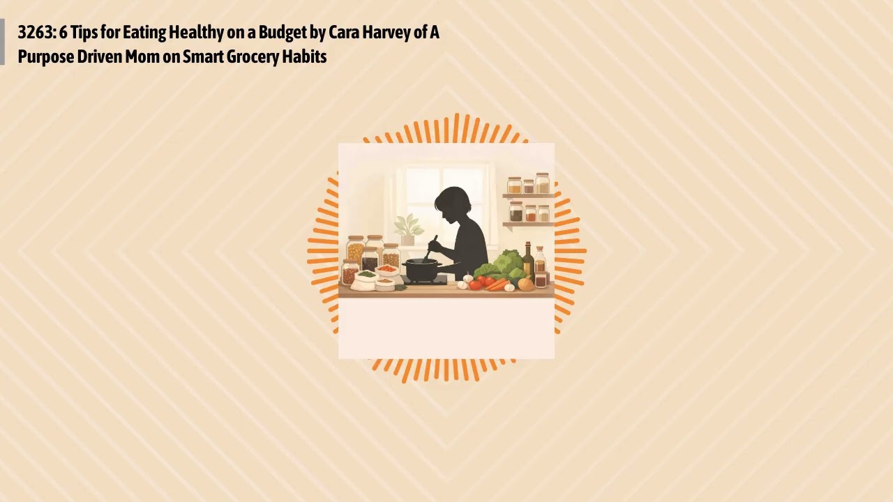 3263: 6 Tips for Eating Healthy on a Budget by Cara Harvey of A Purpose Driven Mom on Smart...