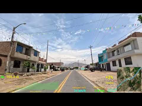 Road Trips - Roads of Perú - from Casma (Ancash)  to  Cachipampa (Ancash) - GPS Altimeter - 4K