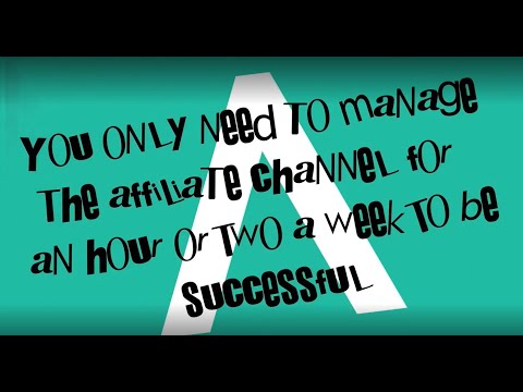 Mythbusting: You only need to manage the affiliate channel for one or two hours per week for it to be successful