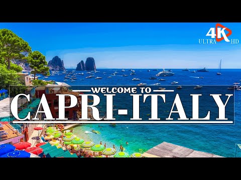 FLY OVER CAPRI(4K UHD)| Amazing Italy Natural Scenery & Relaxing Music| 4K Ultra HD Video🌻
