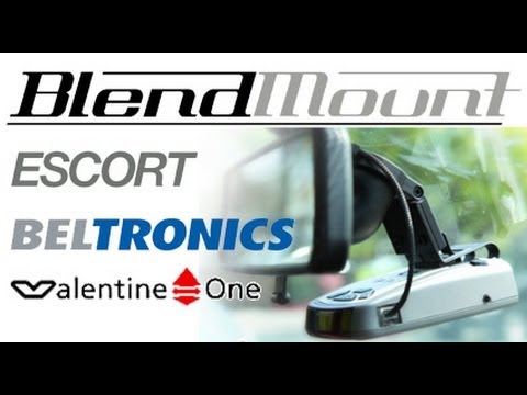 BlendMount BV1-2003 Valentine One Rear-View Mirror Stem Mount-video