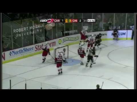 Ryan Johnson Scores in Blackhawks Uniform! 3/4/11 [HD]