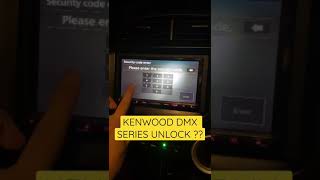 Kenwood DMX series code unlocked