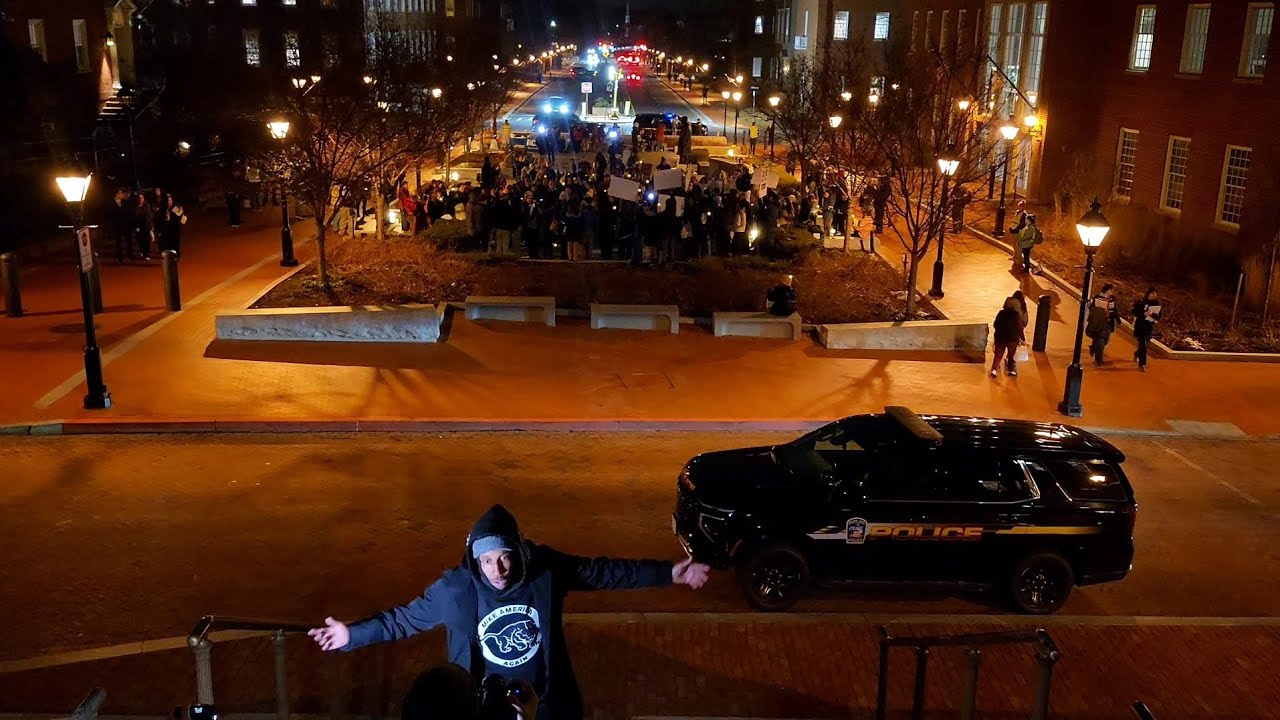 Doing a Video Shoot at the Annapolis ICE Protest