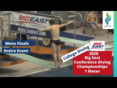 2020 Big East Conference Diving Championships - Mens 1 Meter Springboard Diving Finals
