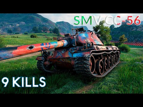SMV CC-56 - 9 Frags 5.4K Damage, High caliber, Master, Top Gun...