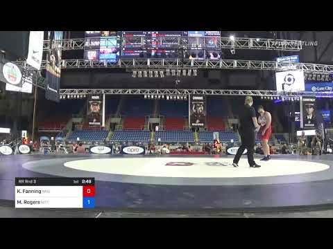 130 Kg Rr Rnd 3 - Keaton Fanning, NMU-National Training Center Vs Michael Rogers, Nittany Lion Wre