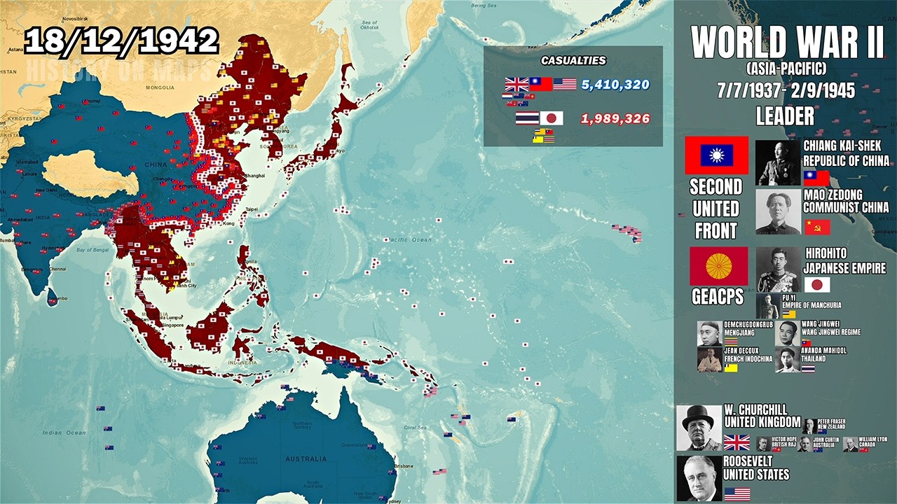 World War II - Pacific War Every Day (1937-1945)