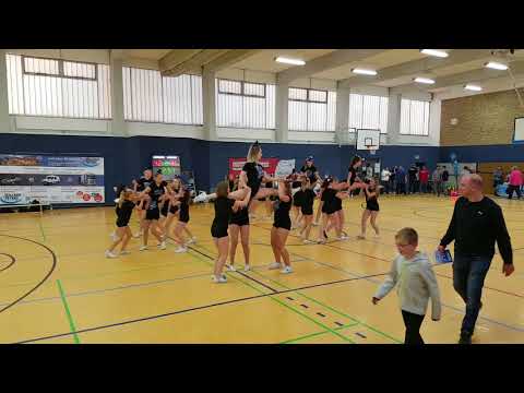 Candy Girls Cheerleader Leer beim Basketballspiel von Fortuna Logabirum