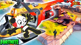 Fortnite Helicopter Ride ESCAPE SHADOW HENCHMAN! L