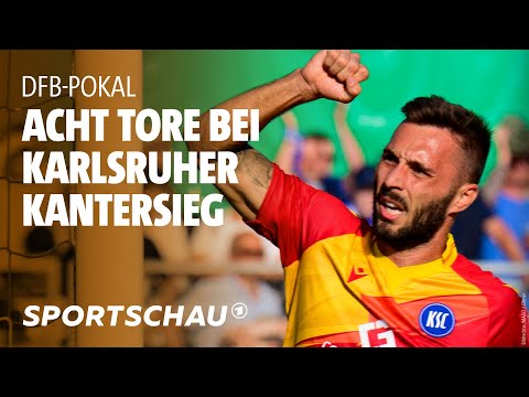 TSG Neustrelitz – Karlsruher SC Highlights DFB-Pokal 1. Runde | Sportschau