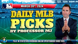 MLB DAILY PICKS | THE PROF'S BET FOR THE OPENING DAY! (March 28th) #mlbpicks #bookiecrushers