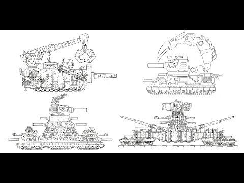 Drawing Cartoon Tanks Battle Of Hybrid Part 3 - Cartoons About Tanks