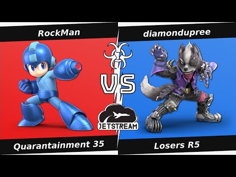 Quarantainment 35 Losers R5 - RockMan (MegaMan) Vs. diamondupree (Wolf, Joker) Smash Ultimate - SSBU
