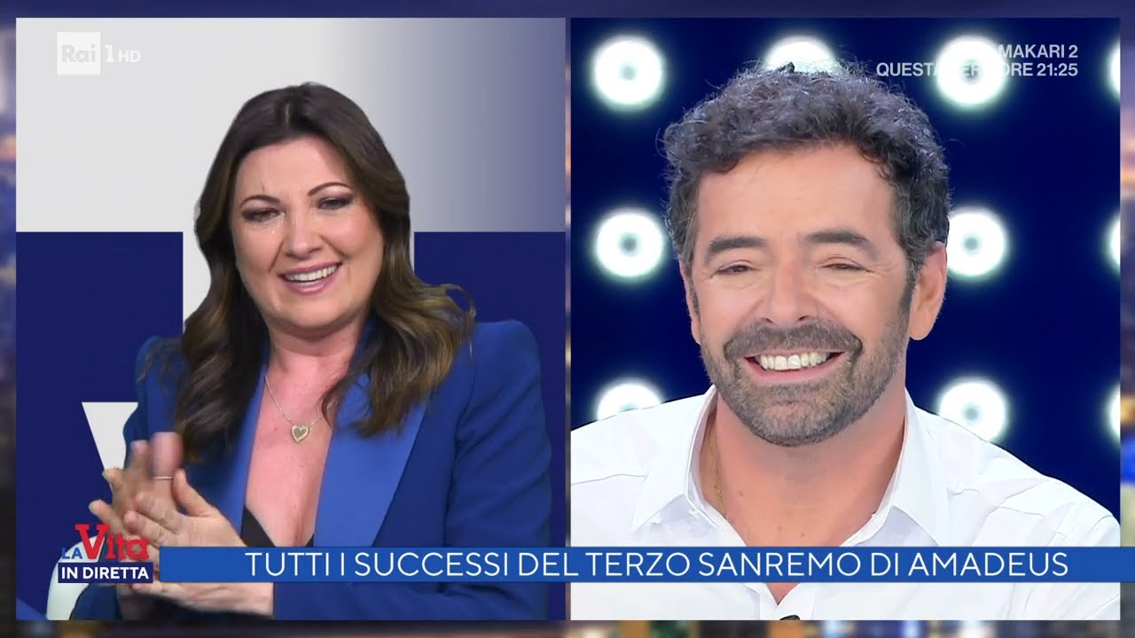 L'amore di Giovanna Civitillo per Amadeus - La vita in diretta 07/02/2022