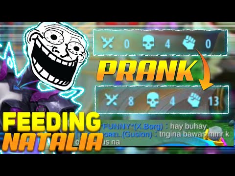FEEDING NATALIA PRANK BUT I GOT LEGENDARY AT THE END | UMIYAK KAMPI KO | NATALIA GAMEPLAY - MLBB