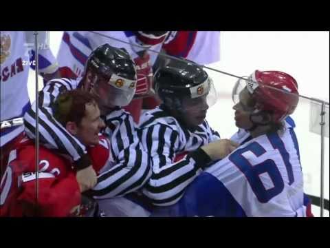 Elias vs Afinogenov FIGHT IIHF WC 2011 Bronze (Czech - Russia) HD