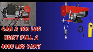 RISKY DIY WINCH SETUP TO MOVE BROKEN CAR