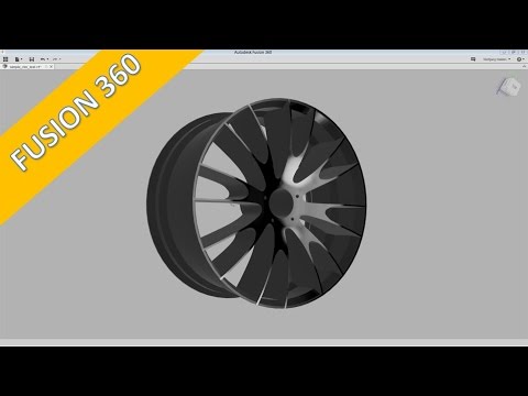 Simple Rim einfache Felge Autodesk Fusion 360 Training Part Design