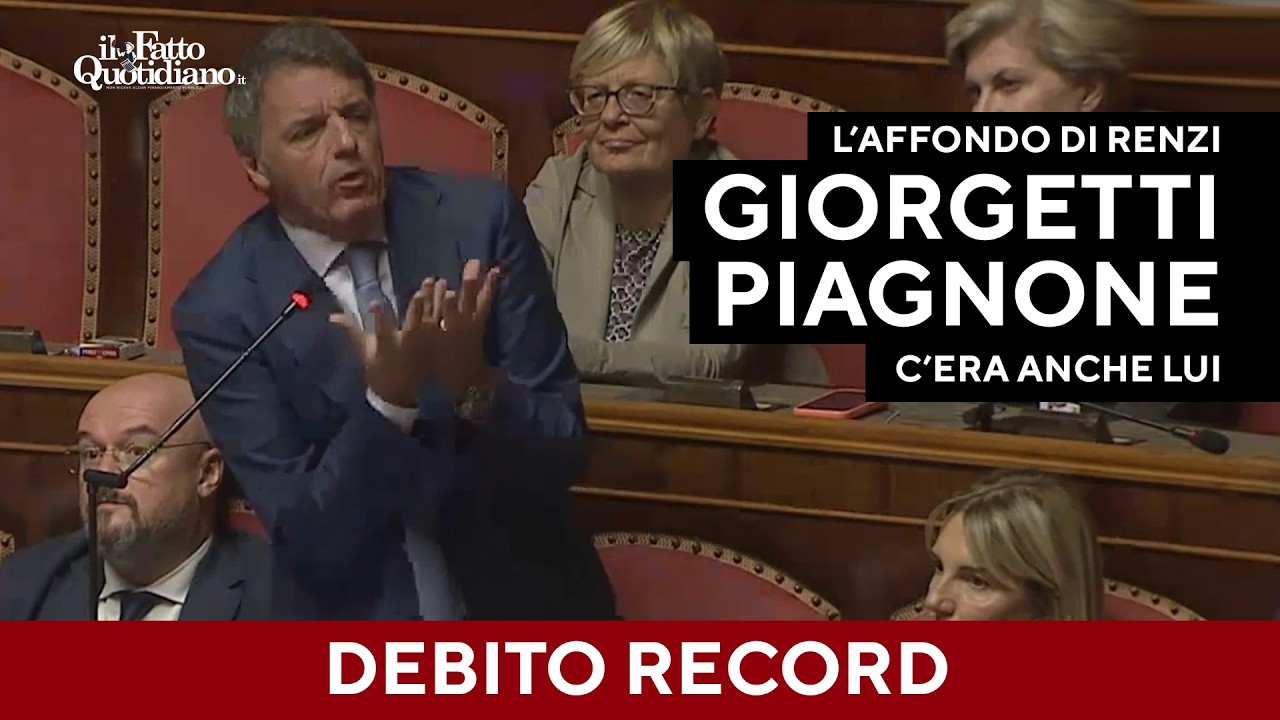 Renzi (IV) affonda Giorgetti: "Fa il piagnone ma c'era anche lui con Conte e Draghi"