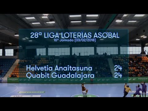 LIGA LOTERIAS ASOBAL J16 Helvetia Anaitasuna - Quabit Guadalajara 24-24