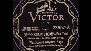 Music video thumbnail preview for Washboard Rhythm Kings Depression Stomp 1932 by The Washboard Rhythm Kings
