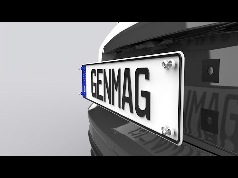 GENMAG 005 - Kennzeichen-Schrauben-Set inkl. Abdeckkappen / Kennzeichenhalter - Montagevideo