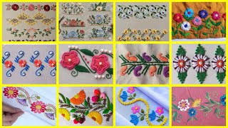 2026 easy Hemline embroidery border /floral borderline embroidery for tablecloth/ bedsheets/ dupatta