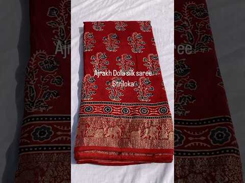 Don’t miss these gorgeous Ajrakh sarees. #sareelove #ajrakhsaree #ajrakh #saree #youtubeshorts
