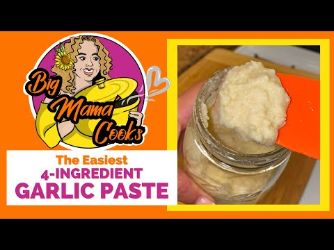 Garlic Paste Recipe | Super Easy | 4 Ingredients #garlicpaste #bigmamacooks