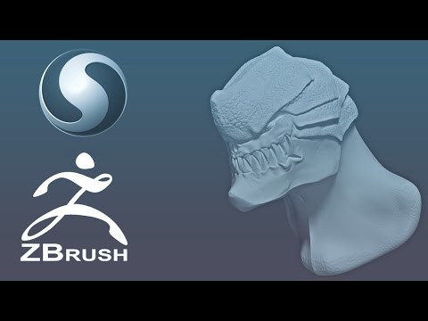 Making a weird alien monster speed sculpt (Sculptris/Zbrush)