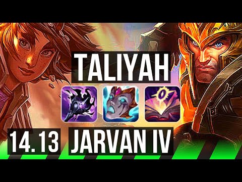 TALIYAH vs JARVAN IV (JGL) | 17/2/12, 66% winrate, Legendary, 40k DMG | EUW Grandmaster | 14.13