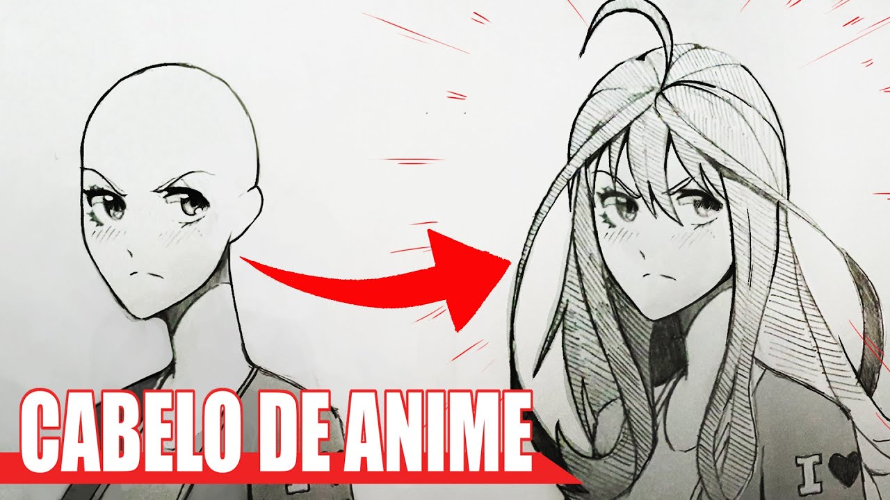 Como Desenhar Cabelo de Anime Fácil do ZERO | PASSO A PASSO