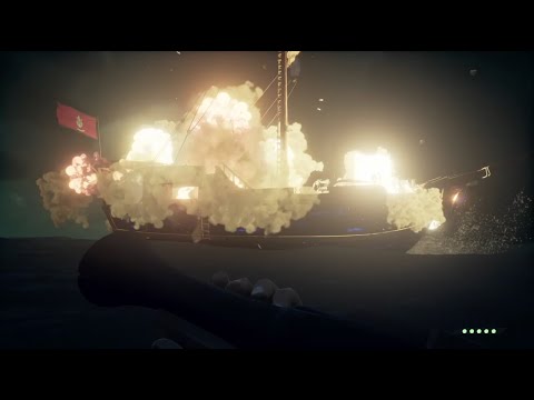 SNEAKING 10 KEGS on an Enemy Ship - sea of thieves