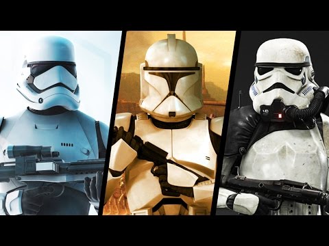 First Order Stormtroopers VS Original Trilogy Stormtroopers VS The Clone Troopers (Star Wars Canon)