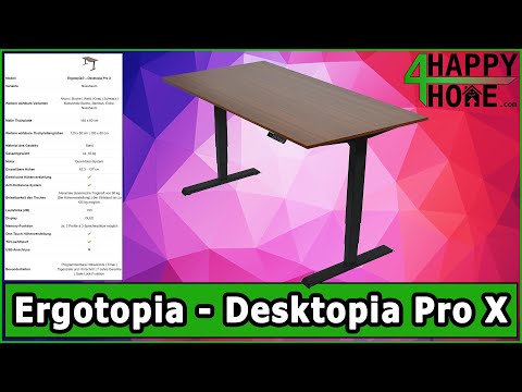 Ergotopia - Desktopia Pro X | Hochwertiger höhenverstellbarer Schreibtisch | Produktvorstellung