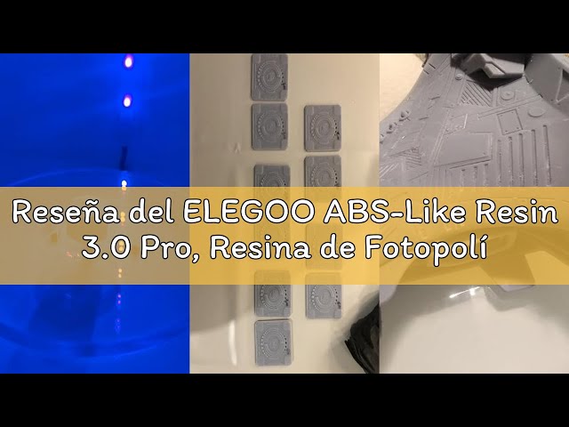 Vídeo relacionado con ELEGOO ABS-Like Resin 3.0 Pro, Resina de Fotopolímero para Impresión 3Dcon Mayor Resistencia a los Arañazos, Resina UV 405nm con Alta Precisión para Impresoras MSLA/DLP/LCD, No Frágil (Blanco 2000g)