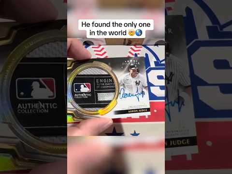 Aaron Judge 1/1 LOGOMAN!! 🔥 What an incredible pull!!