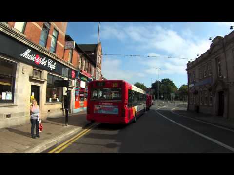 Stagecoach Bus Runs Red Light Mansfield, notts 10am 11.7.13 X834 AKW