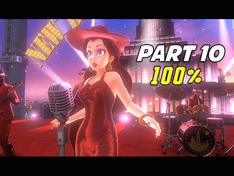 SUPER MARIO ODYSSEY Walkthrough Part 10 - 100% Metro Kingdom (Let's Play Commentary)