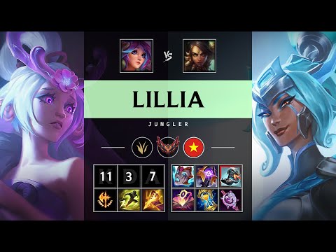 Lillia Jungle vs Nidalee - VN Grandmaster Patch 25.18